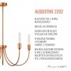 Rozłożysty żyrandol 5-płomienny miedziany świecznikowy minimalistyczny klasyczny AUGUSTINE 2202 Argon